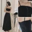 Chic / Beautiful Black Suede Prom Dresses 2022 A-Line / Princess Spaghetti Straps Sleeveless Backless Floor-Length / Long Prom Formal Dresses