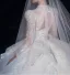 Luxury / Gorgeous White Beading Rhinestone Sequins Wedding Dresses 2024 Ball Gown High Neck Long Sleeve Backless Royal Train Wedding
