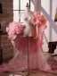 Bloemenfee Candy Roze Handgemaakt Appliques Gala sjaal 2026 Tule