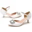 Chic / Beautiful White Rhinestone Wedding Shoes 2022 5 cm Stiletto Heels Pointed Toe Wedding High Heels