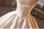 Vintage / Originale Ivoire En Dentelle Fleur Satin Robe De Mariée 2025 Robe Boule Bustier Sans Manches Dos Nu Tribunal Train