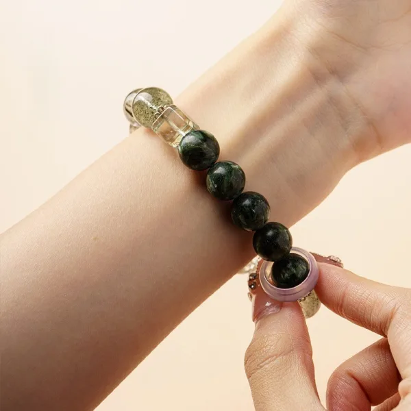 Haut de Gamme Étourdissant Vert Fait main Cristal Fantôme Vert Bracelets 2025 Accessorize