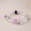 Fantastisk Ovanlig Purple Handgjort Kristall Naturlig Kristall Amethyst Armband 2025 Tillbehör