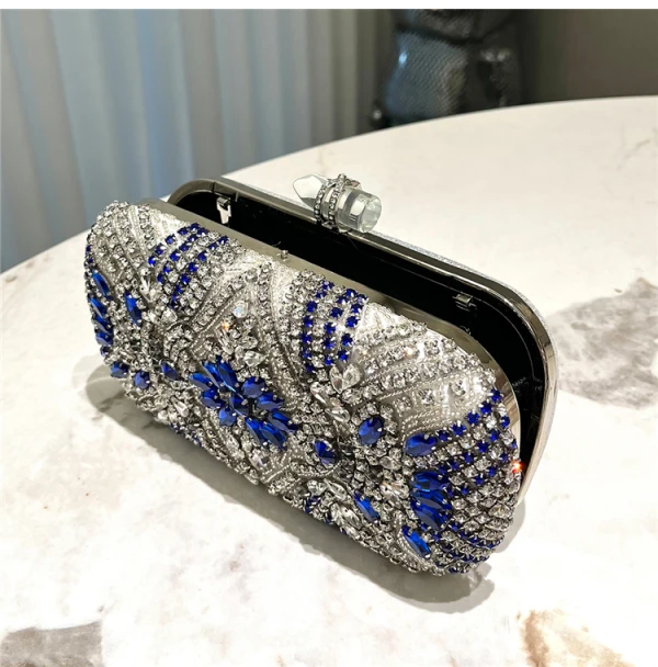 Scintillantes Argenté Alliage Faux Diamant Promo Pochette 2024