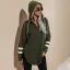 Comfortable Women Army Green Tops Sweatshirts Casual Hooded Cotton Fall Winter Long Sleeve Hoodies 2021