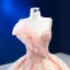 Luxury / Gorgeous Blushing Pink Beading Pearl Sequins Wedding Dresses 2023 Ball Gown Ruffle Spaghetti Straps Sleeveless Backless Royal Train Wedding
