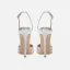 Sexy Purple Evening Party Sequins Womens Sandals 2024 10 cm Stiletto Heels Pointed Toe Sandals High Heels