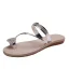 Fashion Gold Summer Beach Rhinestone Womens Sandals 2022 Open / Peep Toe Flat Sandals