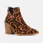 Mote Brun Høst Vinter Leopard Print Boots Dame 2023 Gateklær 8 cm Tykk Hæler Spisse Boots Høyhælte
