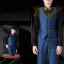 Bleu Marine 5 pièces Manches Longues Costume Garçon Mariage 2022 Manteau Pantalon Chemise Cravate Gilet