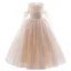 Bling Bling Champagne Sequins Birthday Flower Girl Dresses 2022 Ball Gown Scoop Neck Short Sleeve Floor-Length / Long Flower Girl Dresses