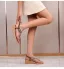 Bohemia Silver Casual Street Wear Beach Rhinestone Womens Sandals 2023 Summer T-Strap 6 cm Wedges Open / Peep Toe Sandals