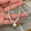 Elegant Sølv Perle Rhinestone Ball Sterling Sølv Halskjeder Tilbehør 2023
