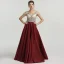 Luxury / Gorgeous Evening Dresses  2018 A-Line / Princess Crystal Beading Rhinestone V-Neck Strapless Backless Sleeveless Sweep Train Formal Dresses