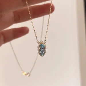 Vintage Originale Bleu Ciel Zircon Soirée Accessorize Colliers 2023