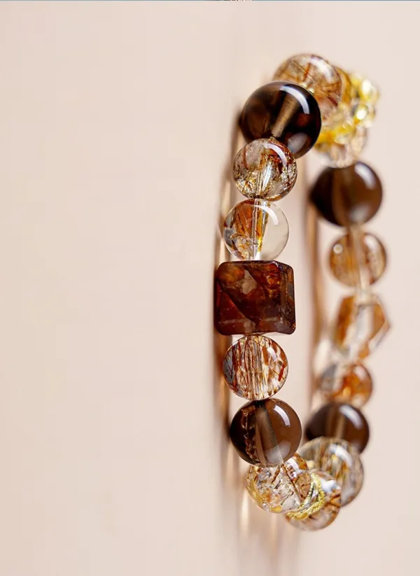 Haut de Gamme Inhabituel Noire Fait main Cristal Naturel Bracelets 2025 Accessorize