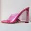 Transparent Summer Orange Cocktail Party Womens Sandals 2022 9 cm Crystal Wedges Open / Peep Toe Sandals High Heels
