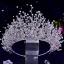 Uroczy Srebrny Rhinestone Ozdoby Do Włosów Ślubne Tiara Stop 2023