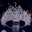 Sparkly Silver Handmade  Rhinestone Bridal Hair Accessories 2023 Alloy Wedding