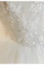 High-end White Handmade  Beading Pearl Sequins Lace Flower Wedding Dresses 2026 Ball Gown Off-The-Shoulder Long Sleeve Backless Floor-Length / Long Tulle