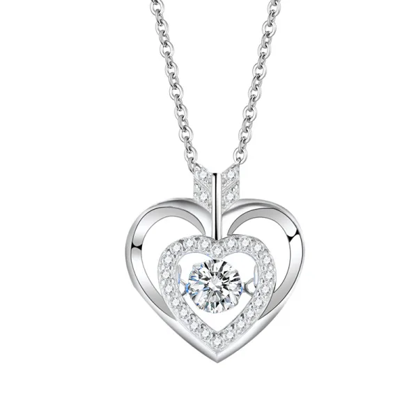 Mote Sølv Rhinestone Sterling Sølv Aften Halskjeder Tilbehør 2023