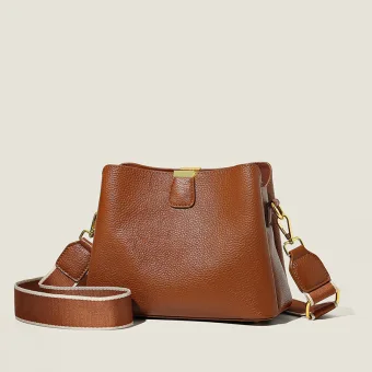 Fashion Brown Street Wear Leather Women S Bags Shoulder Bags 2023