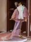 Snygga / Fina Rodnande Rosa Cascading Volanger Bal sjal Jackor & Omslag 2024 Tyll