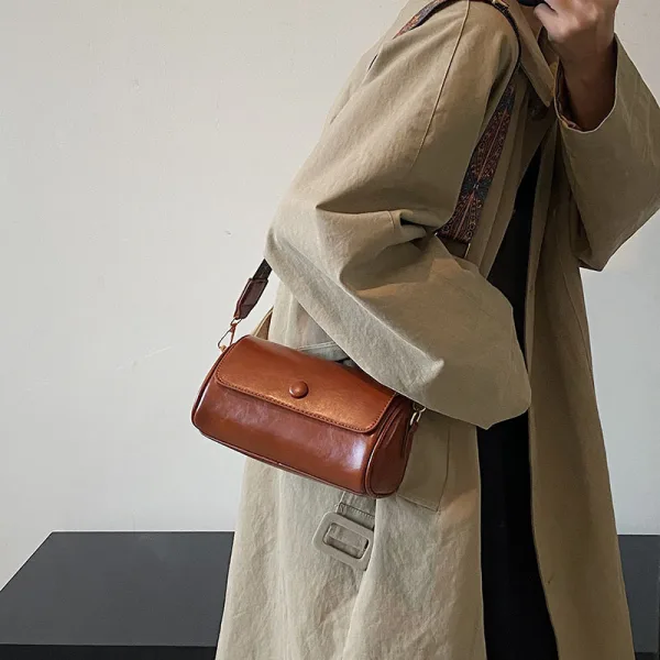 Vintage Straatkleding Bruin Handtas 2024