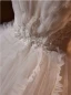 Charmant Weiß Perlenstickerei Pailletten Plissee Brautkleider / Hochzeitskleider 2024 Ballkleid Spaghettiträger Ärmellos Rückenfreies Lange Hochzeit