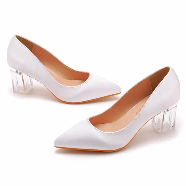 Schöne Weiß Kristall Ball Pumps 2023 9 cm Stilettos Spitzschuh Pumps Hochhackige