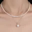 Eleganta Silver Bal Saterling Silver Pärla Halsband 2023 Tillbehör