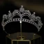 Sjarmerende Sølv Rhinestone Zirkon Bryllup Har Tilbehor Tiara 2022 Legering Tiara