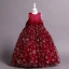 Chic / Belle Rose Bonbon Paillettes Appliques Anniversaire Robe Ceremonie Fille 2024 Robe Boule Encolure Dégagée Sans Manches Dos Nu Noeud Longue