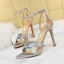 Sexy Noire Soirée Été Sandales Femme 2023 Bride Cheville 11 cm Talons Aiguilles Peep Toes / Bout Ouvert Sandales Talons Hauts