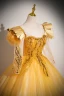 Elegant Gold Beading Sequins Prom Dresses 2024 Ball Gown Scoop Neck Long Sleeve Backless Floor-Length / Long Prom Formal Dresses