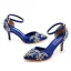 Sexy Silber Strass Brautschuhe 2023 7 cm Stilettos Knöchelriemen Spitzschuh Hochzeit Sandaletten Hochhackige