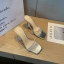 Sexy Silver Rhinestone Evening Party Womens Sandals 2022 9 cm Stiletto Heels Pointed Toe Sandals High Heels