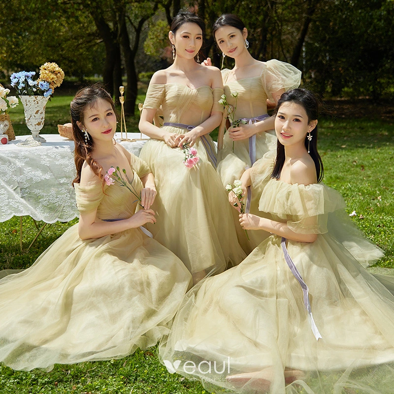 Modest Simple Sage Green Bridesmaid Dresses 2022 A-Line Princess Bridesmaid Short Sleeve Modest Simple Sage Green Bridesmaid Dresses 2022 A-Line Princess Bridesmaid Short Sleeve