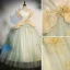 Mode Salbeigrün Pailletten Ballkleider 2023 A Linie Off Shoulder Kurze Ärmel Rückenfreies Lange Ball Festliche Kleider