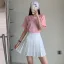 Casual Svarta Plisserad Kjolar 2021 Dragkedja Enfärgad Polyester Sommar Mini Kvinna Bottoms