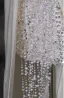 Sexy Weiß Perlenstickerei Perle Pailletten Abendkleider 2025 Meerjungfrau Bandeau Ärmellos Rückenfreies Sweep / Pinsel Zug Festliche Kleider