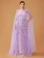 Lovely Lavender Multi-Colors Appliques Prom Dresses With Cloak 2025 A-Line / Princess Strapless Sleeveless Backless Floor-Length / Long Prom Formal Dresses