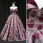 Vintage / Originale Bordeaux Rose Impression Robe De Bal 2022 Princesse Satin Bustier Sans Manches Dos Nu Longue Promo Robe De Ceremonie