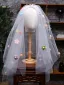 Bruidssluier Bruidssluier Witte Appliques Tule Huwelijk Heerlijk 0.5 m 2025
