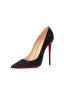 Sexy Zwarte Avond Pailletten Pumps 2023 Leer 12 cm Naaldhakken / Stiletto Spitse Neus Pumps Hoge Hakken