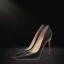 Simple Noire Bureau OL Cuir Escarpins 2023 12 cm Talons Aiguilles À Bout Pointu Escarpins Talons Hauts