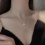 Eleganta Silver Pärla Saterling Silver Halsband Tillbehör 2023