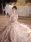 High End Glitzernden Rosa Strass Pailletten Schmetterling Ballkleider 2026 A Linie Off Shoulder Ärmellos Rückenfreies Schleife Lange Festliche Kleider