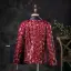 Sparkly Burgundy Sequins 5-piece Long Sleeve Boys Wedding Suits 2025 Body Jewellery Coat Shirt Tie Pants