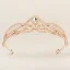 Vintage / Originale Doré Faux Diamant Soirée Mariage Tiare Accessoire Cheveux Mariage 2023